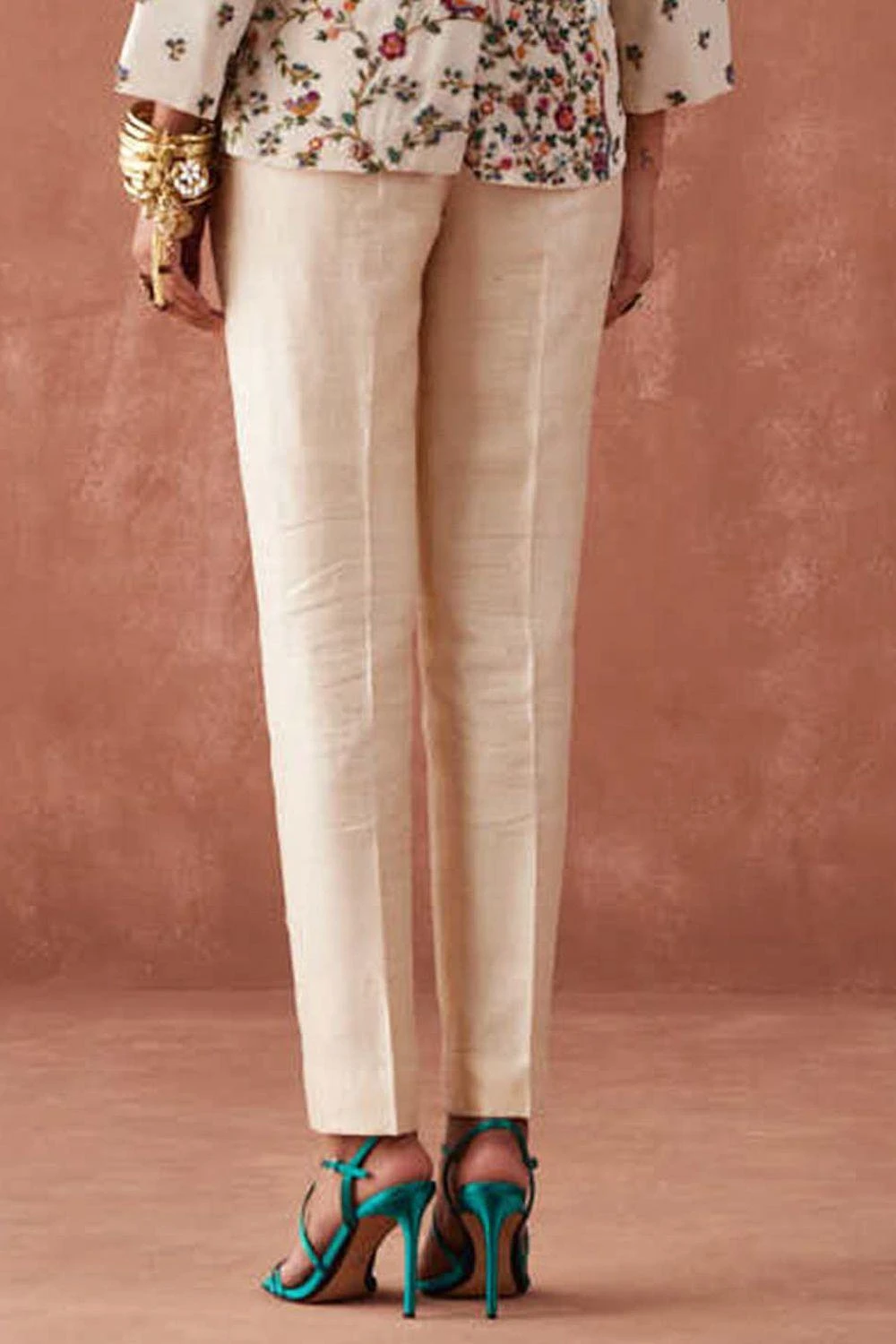 Sunira Designs Ivory Dhaaga Narrow Pants 6 Sunira Designs Ivory Dhaaga Narrow Pants - Image 4
