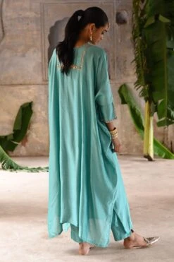 Deep Thee Powder Blue Hand Embroidered Kaftan Set -Deals Toggora Store 71023dt20 5