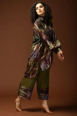 CAPISVIRLEO Brown & Olive Tie Dye Kaftan Set -Deals Toggora Store 71cap1 3