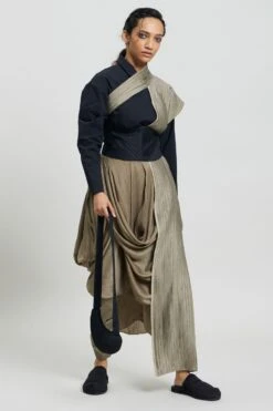 Antar-Agni Mud Green Cross Shawl -Deals Toggora Store 8523aam59 4