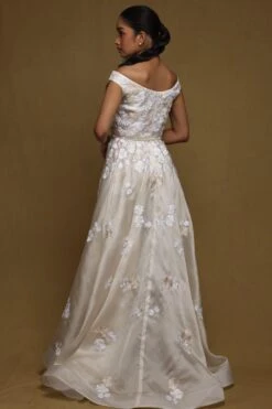 Shriya Som Ivory Embellished Cascading Gown 7 Shriya Som Ivory Embellished Cascading Gown -Deals Toggora Store 8523ss15 3