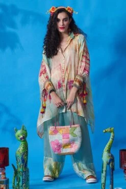 CAPISVIRLEO Blue Tie Dye Co-ord Set