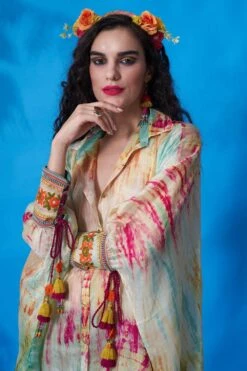 CAPISVIRLEO Blue Tie Dye Co-ord Set -Deals Toggora Store 88cap5 4