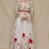 Shriya Som Ivory Floral Embroidered Gown With Belt -Deals Toggora Store 912ss10 1