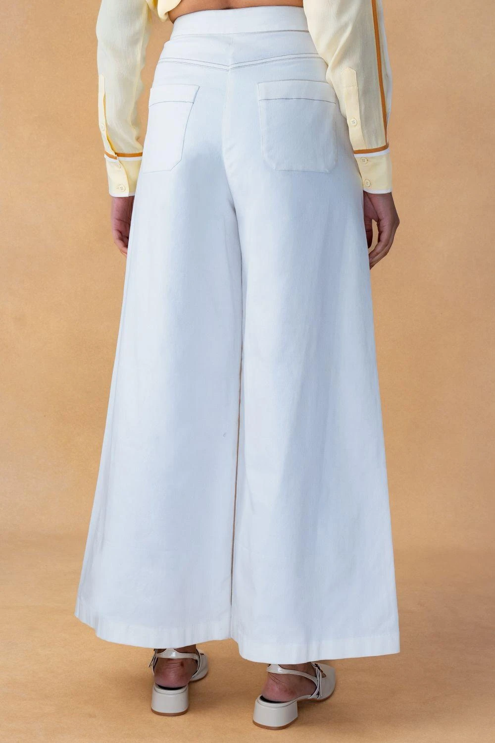 Bodice Ivory Flared Denim Pants 7 Bodice Ivory Flared Denim Pants - Image 5