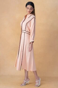 Bodice Salmon Collared Dress -Deals Toggora Store 9823be9 3