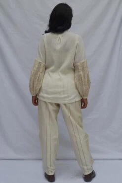 Ahmev Striped Dart Pants -Deals Toggora Store ahm alm 005 4