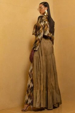 Nikita Mhaisalkar Olive Tiered Dress 9 Nikita Mhaisalkar Olive Tiered Dress -Deals Toggora Store ca trs22 008 4