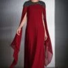 Rohit Gandhi + Rahul Khanna Embroidered Gown With Cape Sleeves 2 Rohit Gandhi + Rahul Khanna Embroidered Gown With Cape Sleeves -Deals Toggora Store ds24063 1