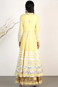Gopi Vaid Yellow Sharara Set With Zardosi & Gota Embroidery -Deals Toggora Store gv20 4