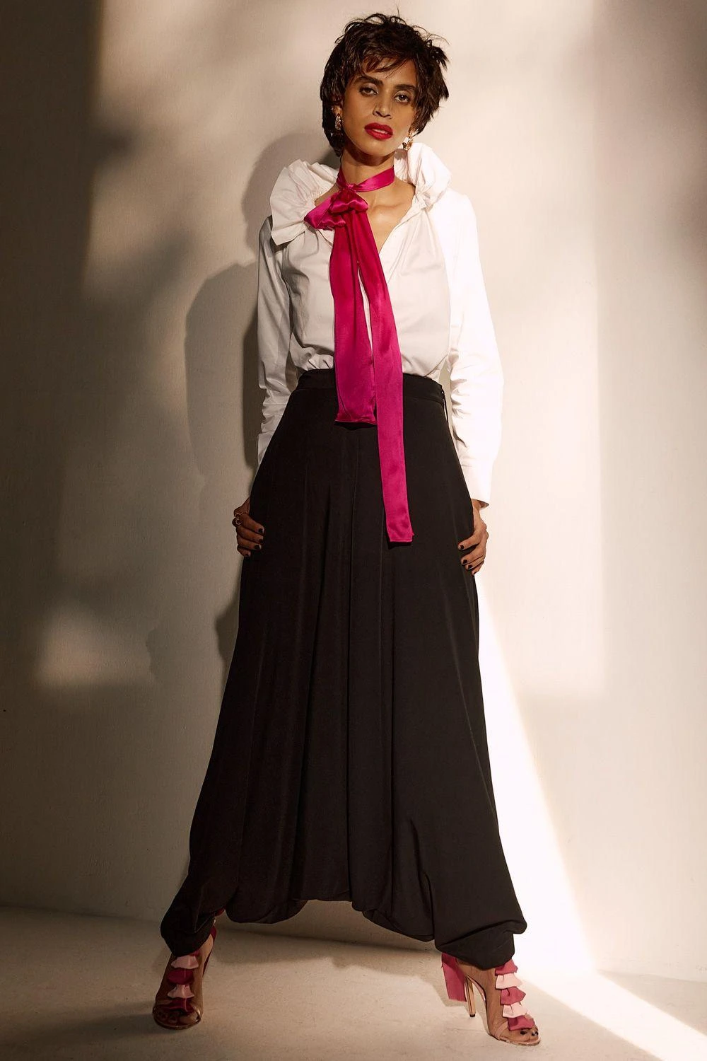 431-88 By Shweta Kapur Harem Black Pants 4 431-88 By Shweta Kapur Harem Black Pants - Image 2