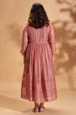 Half Full Curve Floral Cluter Dress With Gathers -Deals Toggora Store hfcsb011p 4