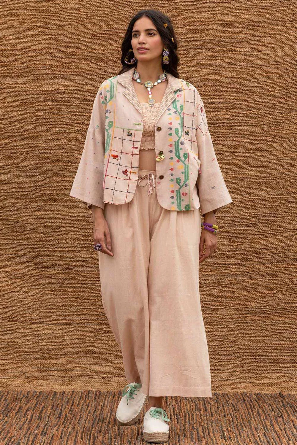 Sunira Designs Pink Pleated High Waist Pants 3 Sunira Designs Pink Pleated High Waist Pants