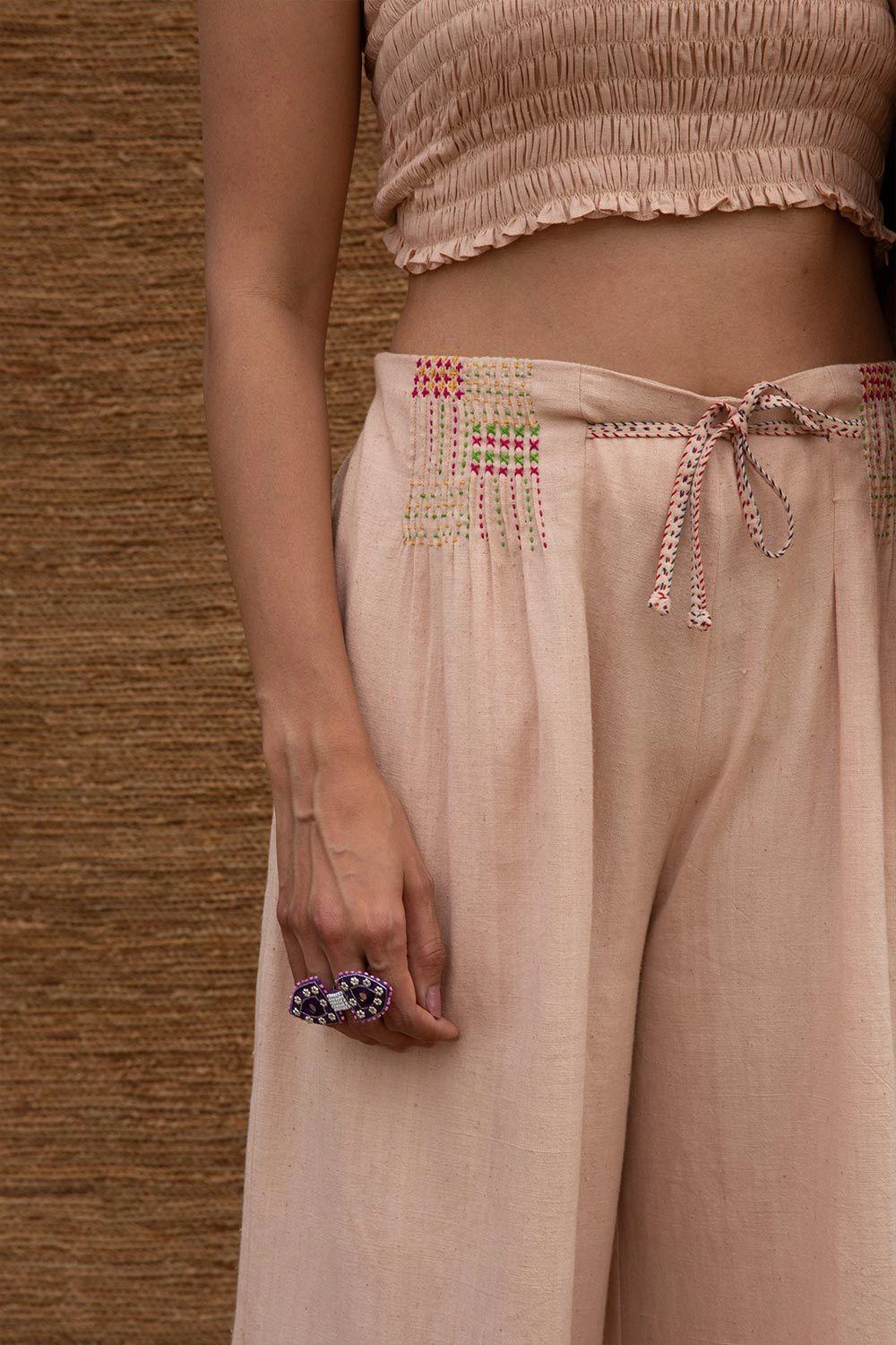 Sunira Designs Pink Pleated High Waist Pants 7 Sunira Designs Pink Pleated High Waist Pants - Image 5