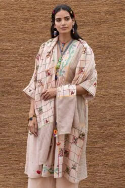 Sunira Designs Pink Patchwork Stole -Deals Toggora Store j2229d 3