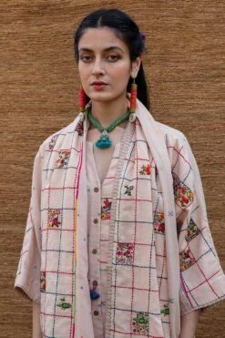 Sunira Designs Pink Patchwork Stole -Deals Toggora Store j2229d 5