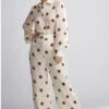 KoAi Cream And Brown Polka Pants -Deals Toggora Store kofw20047 1