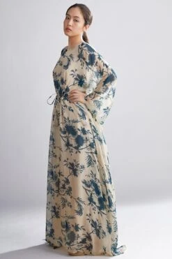 KoAi Cream Floral Kaftan