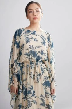 KoAi Cream Floral Kaftan -Deals Toggora Store kofw20069 3