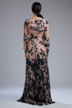 KoAi Chiffon Pink & Teal Floral Dress -Deals Toggora Store koss2013 4