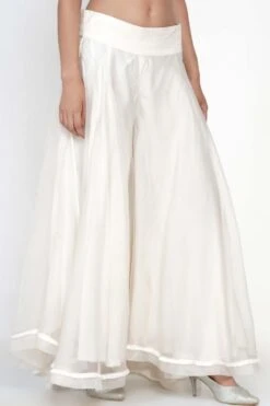 Twenty Nine White Organza Flared Pants -Deals Toggora Store ls 178 o w 2