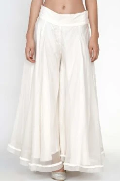 Twenty Nine White Organza Flared Pants -Deals Toggora Store ls 178 o w 3