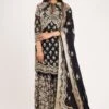 Nakul Sen Black Embroidered Sharara Set -Deals Toggora Store ns 1026 1