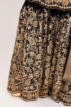 Nakul Sen Black Embroidered Sharara Set -Deals Toggora Store ns 1026 3