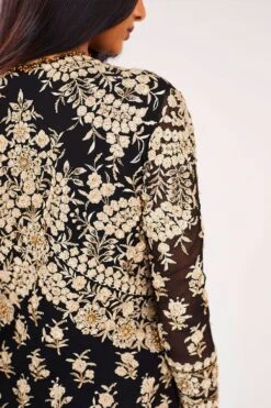 Nakul Sen Black Embroidered Sharara Set -Deals Toggora Store ns 1026 5