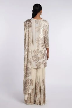Nakul Sen Sequinned Rose Sharara -Deals Toggora Store ns 810 5