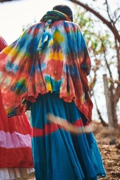 Cotton Mul Tie-dye Scarf -Deals Toggora Store pankha scarf 3