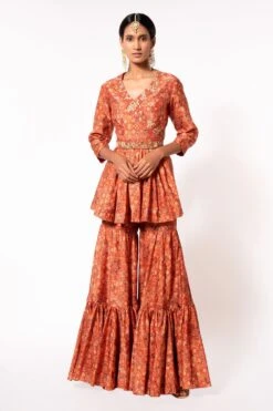 Petticoat Lane By Divya Floral Printed Sharara Set
