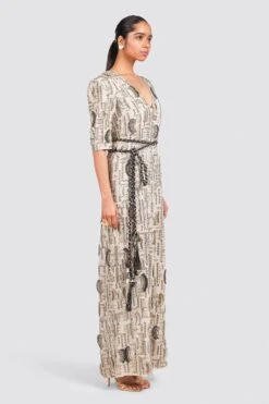 Payal Singhal Stone Georgette Embroidered Gown -Deals Toggora Store ps fw703 2 1