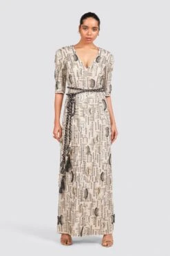 Payal Singhal Stone Georgette Embroidered Gown