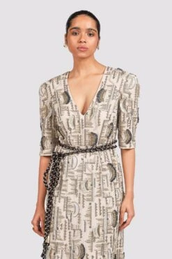 Payal Singhal Stone Georgette Embroidered Gown -Deals Toggora Store ps fw703 4 1