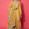 Simar Dugal Mustard Gota Embroidered Sharara Set -Deals Toggora Store sd1602 1