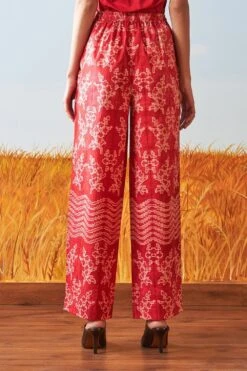 Ikai Red Shibori Drawstring Pants -Deals Toggora Store sh pnt 2137r 5