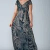 Saaksha & Kinni Blue Avian Printed Maxi Dress -Deals Toggora Store sk070942 1
