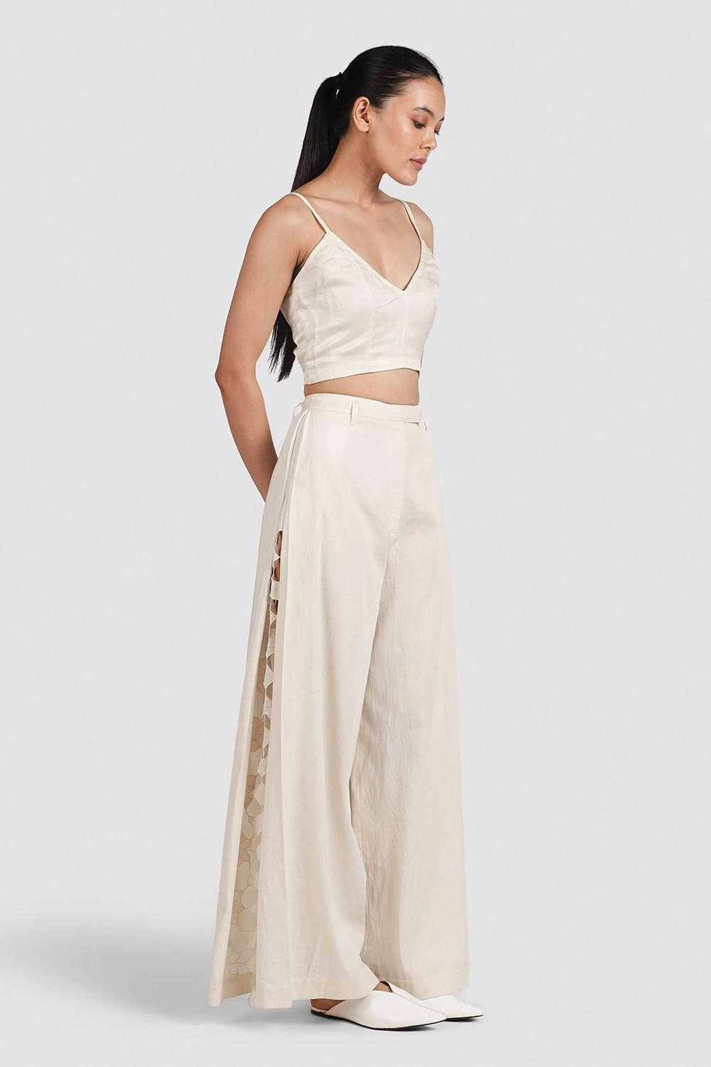 Ikai Cutwork Pleated Pants 6 Ikai Cutwork Pleated Pants - Image 4