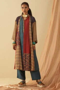 Sunira Designs Blue Smocked Pants