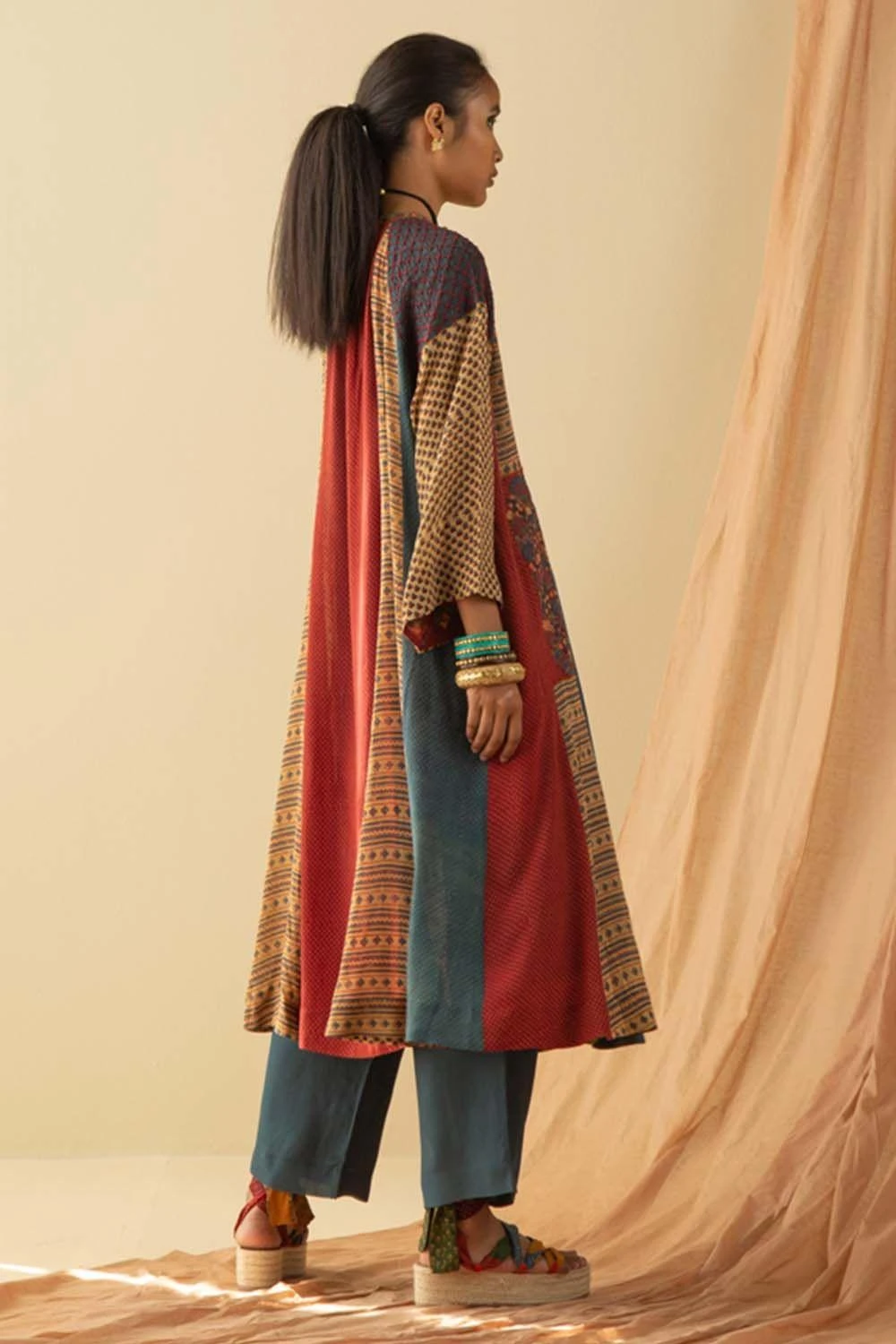 Sunira Designs Blue Smocked Pants 4 Sunira Designs Blue Smocked Pants - Image 2