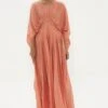Corpora Studio V Neck Peach Kaftan 2 Corpora Studio V Neck Peach Kaftan -Deals Toggora Store ss22d12 1
