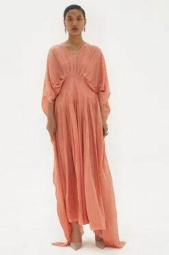 Corpora Studio V Neck Peach Kaftan
