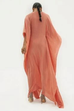 Corpora Studio V Neck Peach Kaftan -Deals Toggora Store ss22d12 3