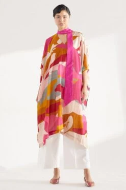 Twinkle Hanspal Multi-coloured Kaftan Tunic & Pants