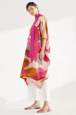 Twinkle Hanspal Multi-coloured Kaftan Tunic & Pants -Deals Toggora Store tgn18 3 1