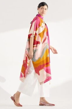 Twinkle Hanspal Multi-coloured Kaftan Tunic & Pants -Deals Toggora Store tgn18 4 1