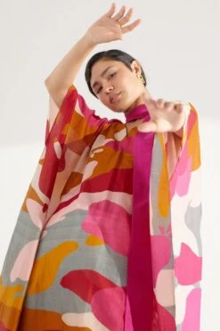 Twinkle Hanspal Multi-coloured Kaftan Tunic & Pants -Deals Toggora Store tgn18 6 1