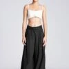 Chola Pleated Black Trousers With Belt -Deals Toggora Store tr0026ac 1