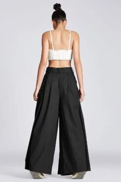 Chola Pleated Black Trousers With Belt 7 Chola Pleated Black Trousers With Belt -Deals Toggora Store tr0026ac 3